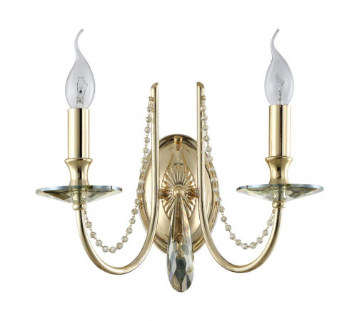 Бра Crystal Lux Victoria AP2 Gold/Amber