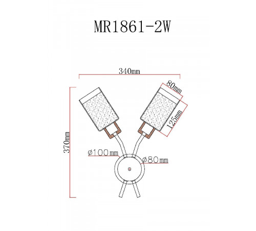 Бра MyFar Linda MR1861-2W Бра MyFar Linda MR1861-2W