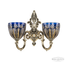 Бра Bohemia Ivele Crystal Verona 7203B14/2/175 GB P1 U Amber-Blue/H-1I