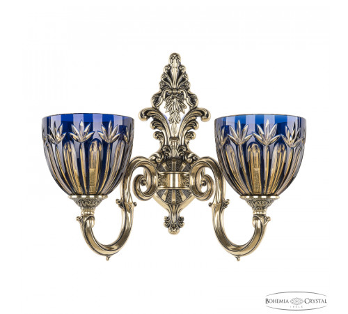 Бра Bohemia Ivele Crystal Verona 7203B14/2/175 GB P1 U Amber-Blue/H-1I