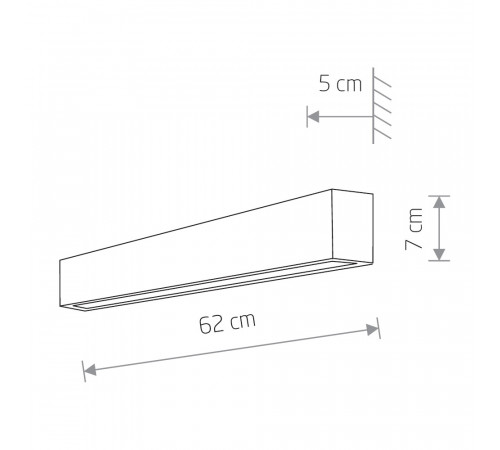 Настенный светильник Nowodvorski Straight Wall LED S 7568 Настенный светильник Nowodvorski Straight Wall LED S 7568