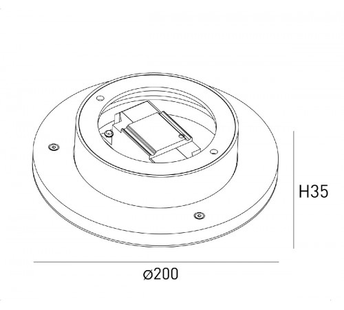 Настенный светильник Designled ML-R200-BL-WW 016545 Настенный светильник Designled ML-R200-BL-WW 016545
