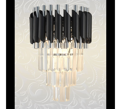 Настенный светильник Natali Kovaltseva DARIAN 76017/2W CHROME BLACK Настенный светильник Natali Kovaltseva DARIAN 76017/2W CHROME BLACK