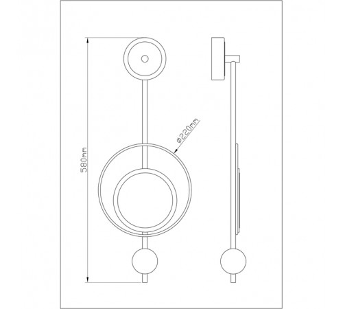 Настенный светильник Arte Lamp Polaris A2604AP-7GO