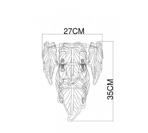Настенный светильник Arte Lamp Lilly A4070AP-2GO Настенный светильник Arte Lamp Lilly A4070AP-2GO