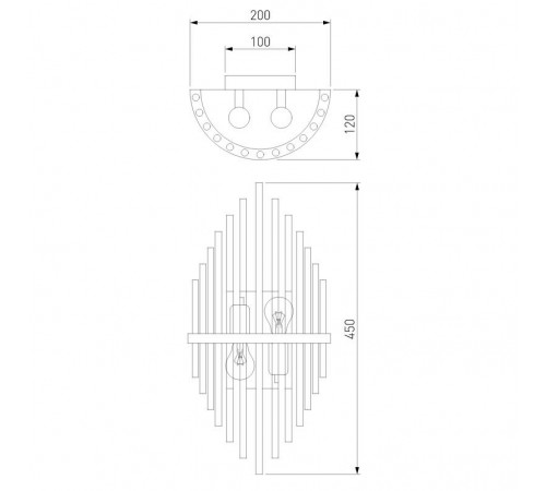 Настенный светильник Bogates Allure 356/2 Настенный светильник Bogates Allure 356/2
