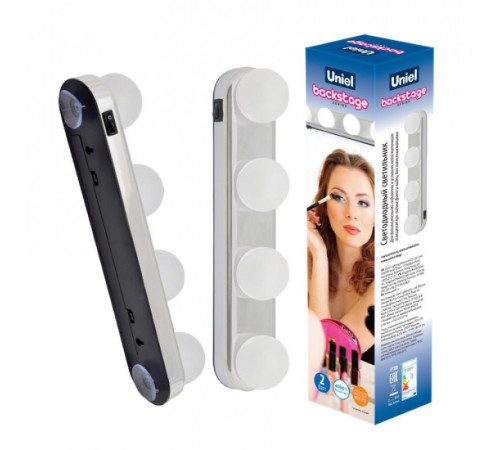 Настенный светодиодный светильник (UL-00006856) Uniel Backstage ULM-F54-2W/4000K/4AA IP20 Chrome Настенный светодиодный светильник (UL-00006856) Uniel Backstage ULM-F54-2W/4000K/4AA IP20 Chrome