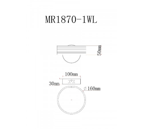 Настенный светильник MyFar Vinsent MR1870-1WL Настенный светильник MyFar Vinsent MR1870-1WL