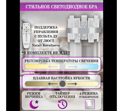 Настенный светильник Natali Kovaltseva Magic LED LAMPS 81121/1W Настенный светильник Natali Kovaltseva Magic LED LAMPS 81121/1W