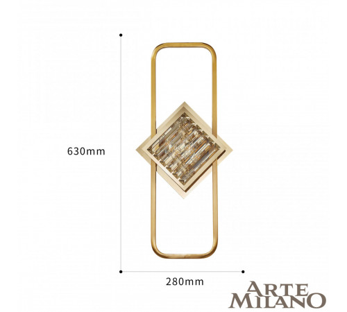 Настенный светильник Arte Milano 1852B.D280.H630.E14.2 G Настенный светильник Arte Milano 1852B.D280.H630.E14.2 G