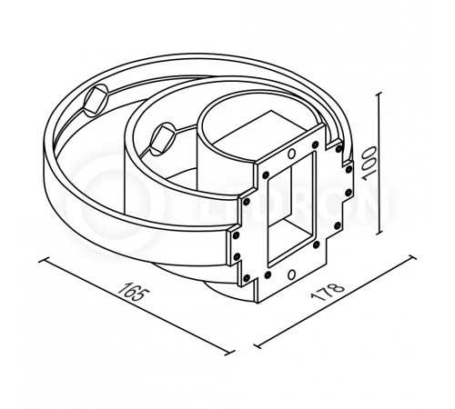 Настенный светильник Elvan GW-5809-10W-WW-Bk