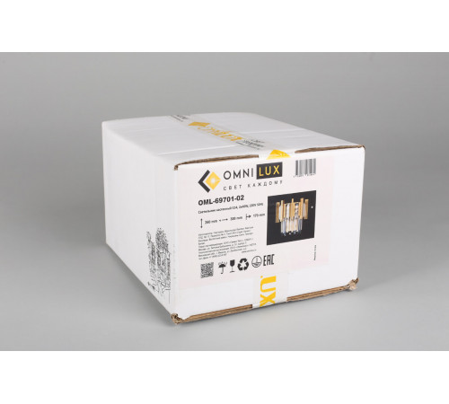 Настенный светильник Omnilux Gaeta OML-69701-02 Настенный светильник Omnilux Gaeta OML-69701-02