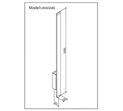 Настенный светильник DesignLed LW-A0168S-BL-WW 002794 Настенный светильник DesignLed LW-A0168S-BL-WW 002794