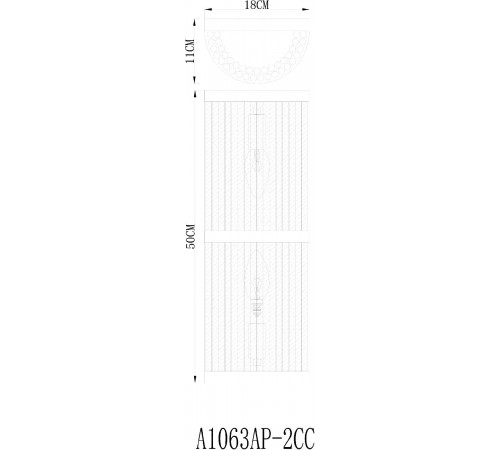 Настенный светильник Arte Lamp Albali A1063AP-2CC Настенный светильник Arte Lamp Albali A1063AP-2CC
