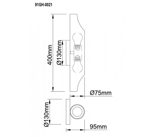 Настенный светильник Garda Decor 91GH-0021