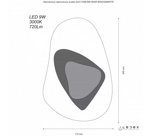 Настенный светильник iLedex Silk F096-9W-3000K BR-WH Настенный светильник iLedex Silk F096-9W-3000K BR-WH