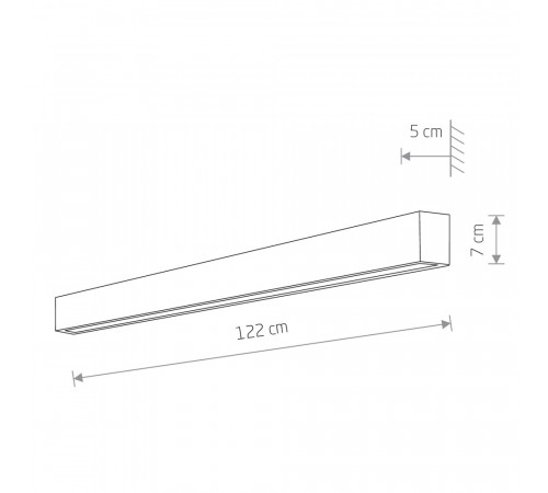 Настенный светильник Nowodvorski Straight Wall LED L 7595 Настенный светильник Nowodvorski Straight Wall LED L 7595