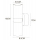 Настенный светильник Arte Lamp Ran A3143AP-2BK