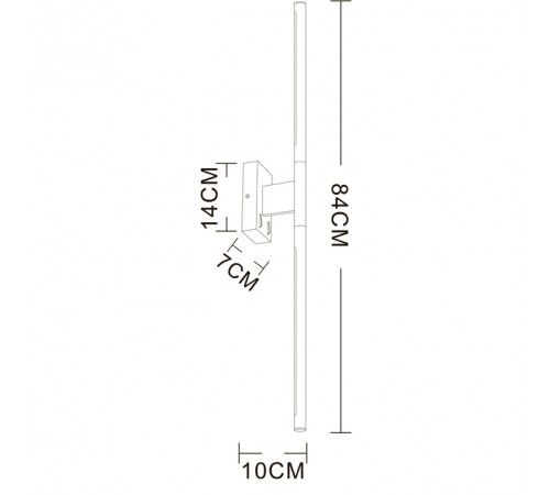 Настенный светильник Arte Lamp Lines A2029AP-1CC Настенный светильник Arte Lamp Lines A2029AP-1CC