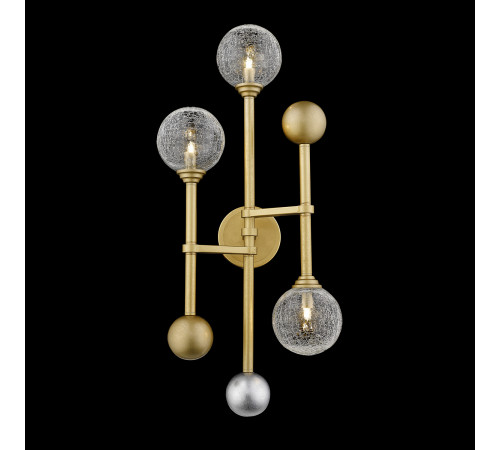 Настенный светильник Delight Collection Fluxus W68084-3 gold Настенный светильник Delight Collection Fluxus W68084-3 gold