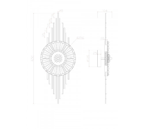 Настенный светильник Arte Lamp Almaaz A2564AP-1PB Настенный светильник Arte Lamp Almaaz A2564AP-1PB
