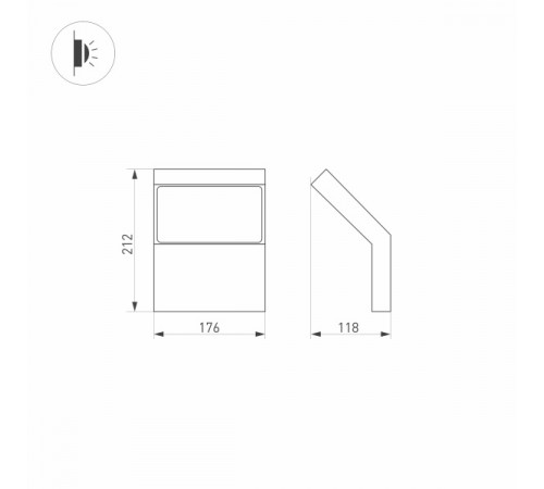 Настенный светильник Arlight Lgd-ecran 029989 Настенный светильник Arlight Lgd-ecran 029989