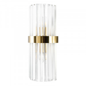 Настенный светильник Crystal Lux SORPRESA AP2 BRASS/TRANSPARENTE