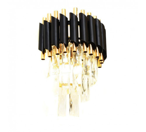 Настенный светильник Lumina Deco Funneli LDW 6003-2 BK+F.GD Настенный светильник Lumina Deco Funneli LDW 6003-2 BK+F.GD