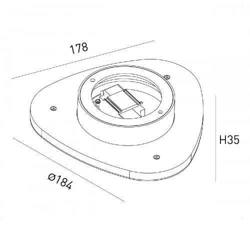 Настенный светильник Designled ML-TR184-BL-WW 016541 Настенный светильник Designled ML-TR184-BL-WW 016541