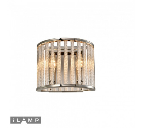 Настенный светильник iLamp Qeens W9501-2 Nickel Настенный светильник iLamp Qeens W9501-2 Nickel