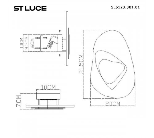 Настенный светильник ST Luce Muse SL6123.301.01 Настенный светильник ST Luce Muse SL6123.301.01