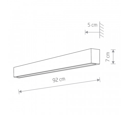 Настенный светильник Nowodvorski Straight Wall LED M 7561