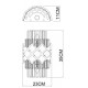 Настенный светильник Arte Lamp Amelia A1039AP-2BK