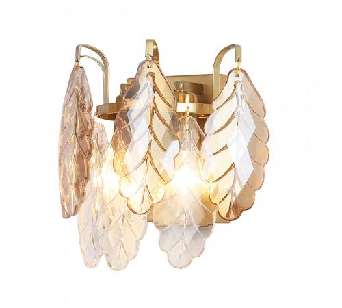 Настенный светильник Crystal Lux TREVI AP2 BRASS Настенный светильник Crystal Lux TREVI AP2 BRASS