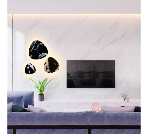 Настенный светильник Crystal Lux BILBAO AP10W LED D300 BLACK Настенный светильник Crystal Lux BILBAO AP10W LED D300 BLACK