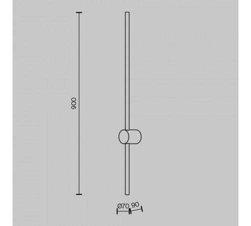 Настенный светильник Maytoni Light stick MOD237WL-L11BS3K Настенный светильник Maytoni Light stick MOD237WL-L11BS3K
