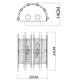 Настенный светильник Arte Lamp Alruba A1043AP-2BK