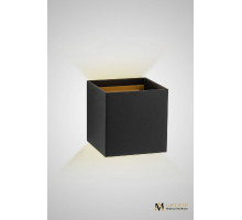 Настенный светильник AM Group AM112-2X5W-BK+GD