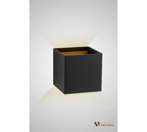 Настенный светильник AM Group AM112-2X5W-BK+GD Настенный светильник AM Group AM112-2X5W-BK+GD