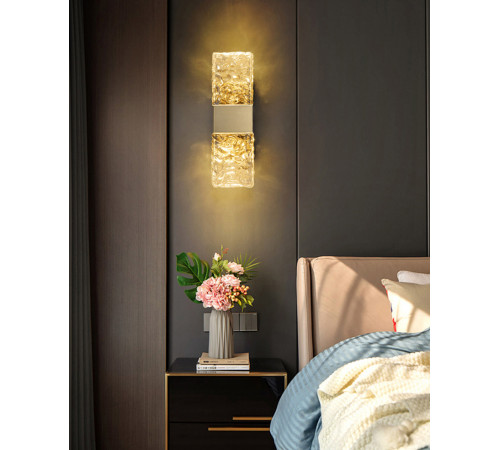 Настенный светильник DeLight Collection Wall lamp 88068W gold/clear