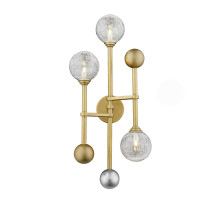 Настенный светильник Delight Collection Fluxus W68084-3 gold