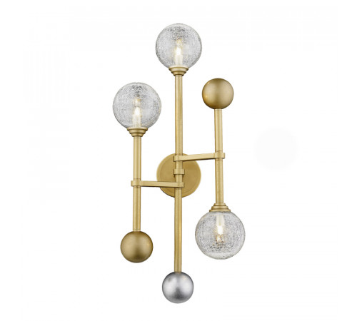Настенный светильник Delight Collection Fluxus W68084-3 gold Настенный светильник Delight Collection Fluxus W68084-3 gold