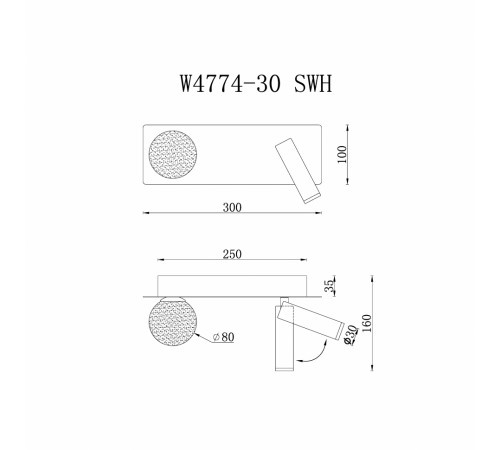 Настенный светильник iLedex Telescope W4774-30 SWH Настенный светильник iLedex Telescope W4774-30 SWH