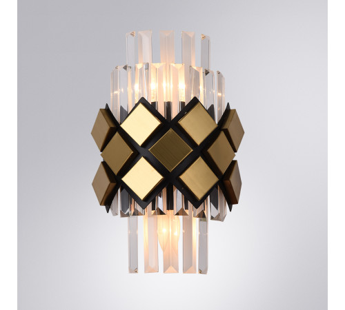Настенный светильник Arte Lamp Amelia A1039AP-2BK Настенный светильник Arte Lamp Amelia A1039AP-2BK