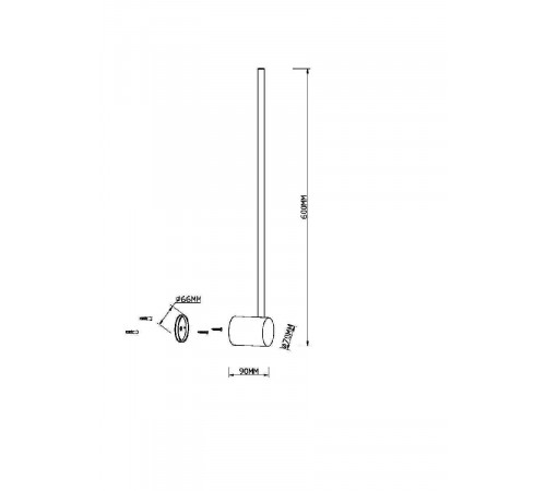 Настенный светильник Maytoni Light stick MOD237WL-L6B3K