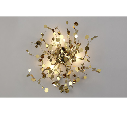Настенный светильник Crystal Lux GARDEN AP-PL3 D400 GOLD Настенный светильник Crystal Lux GARDEN AP-PL3 D400 GOLD