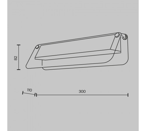 Настенный светильник Maytoni Flat MOD296WL-L6BS3K Настенный светильник Maytoni Flat MOD296WL-L6BS3K