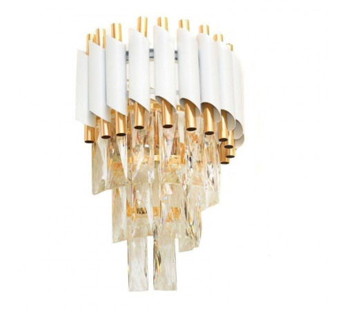 Настенный светильник Lumina Deco Funneli LDW 6003-2 WT+F.GD Настенный светильник Lumina Deco Funneli LDW 6003-2 WT+F.GD