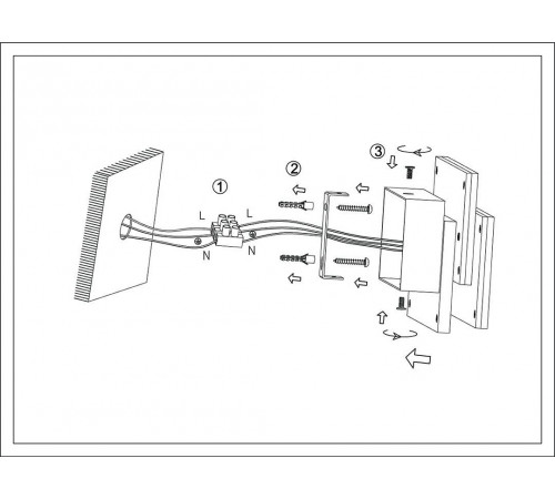 Настенный светильник DesignLed GW-6809-12-BL-WW 003016 Настенный светильник DesignLed GW-6809-12-BL-WW 003016
