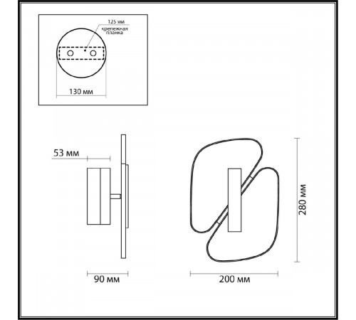 Настенный светильник Odeon Light Chiara 6638/10WL Настенный светильник Odeon Light Chiara 6638/10WL